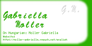 gabriella moller business card